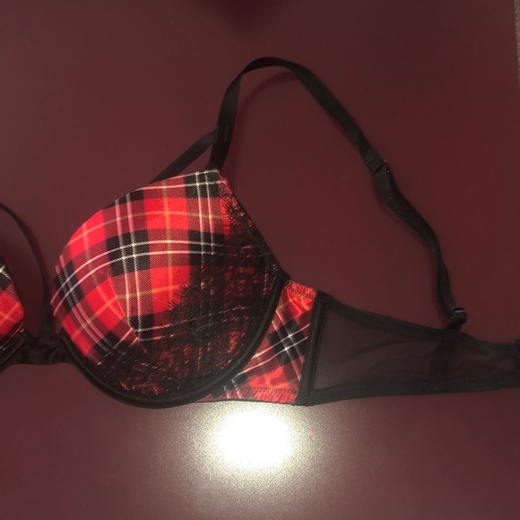VS Very sexy plaid lace push up bra 32C - Picture 3 of 8